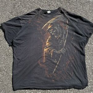 Vintage 90'S Y2K RARE Skeletor T-shirt Fruit Loom HD MENS 2XL Grim Reaper Skull